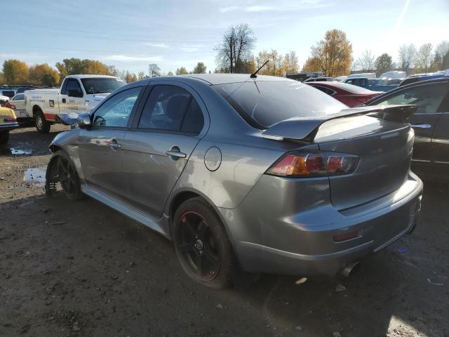 JA32V6FV8CU604469 - 2012 MITSUBISHI LANCER RALLIART GRAY photo 2