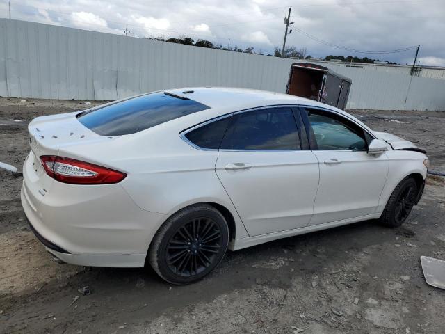 3FA6P0HD7ER120503 - 2014 FORD FUSION SE WHITE photo 3