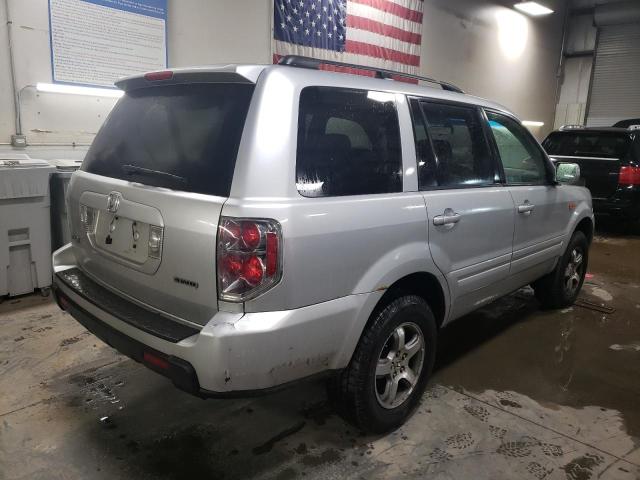 5FNYF18616B006156 - 2006 HONDA PILOT EX SILVER photo 3