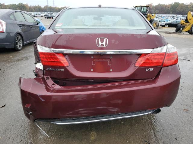 1HGCR3F82FA018148 - 2015 HONDA ACCORD EXL MAROON photo 6