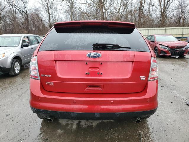 2FMDK4JCXABA33062 - 2010 FORD EDGE SEL RED photo 6