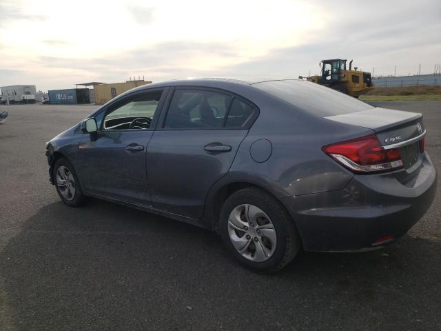 19XFB2F59DE263958 - 2013 HONDA CIVIC LX GRAY photo 2