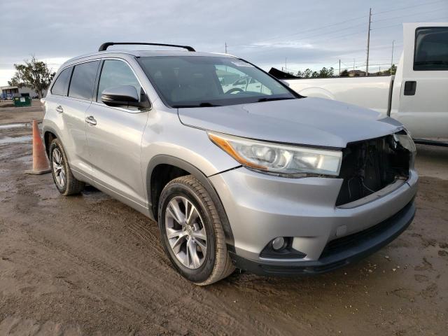 5TDKKRFH9FS060241 - 2015 TOYOTA HIGHLANDER XLE SILVER photo 4