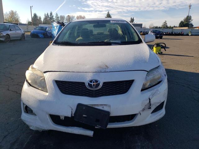 1NXBU40E59Z095155 - 2009 TOYOTA COROLLA BASE WHITE photo 5