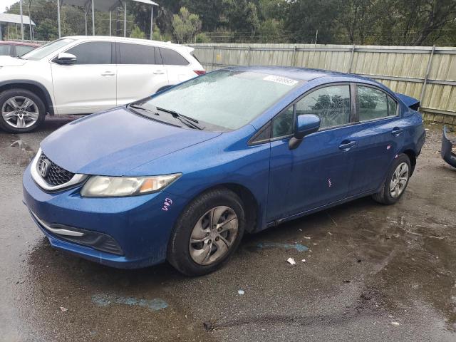 19XFB2F58EE216700 - 2014 HONDA CIVIC LX BLUE photo 1