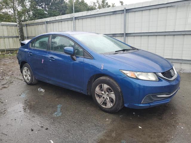 19XFB2F58EE216700 - 2014 HONDA CIVIC LX BLUE photo 4