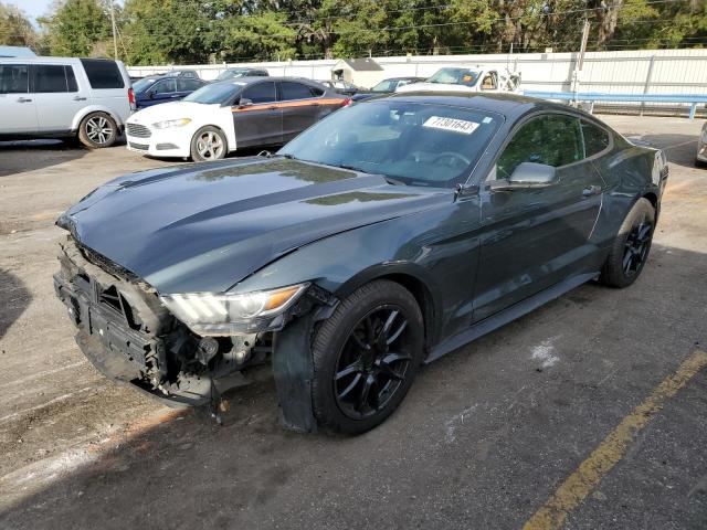 1FA6P8TH7F5340933 - 2015 FORD MUSTANG GREEN photo 1