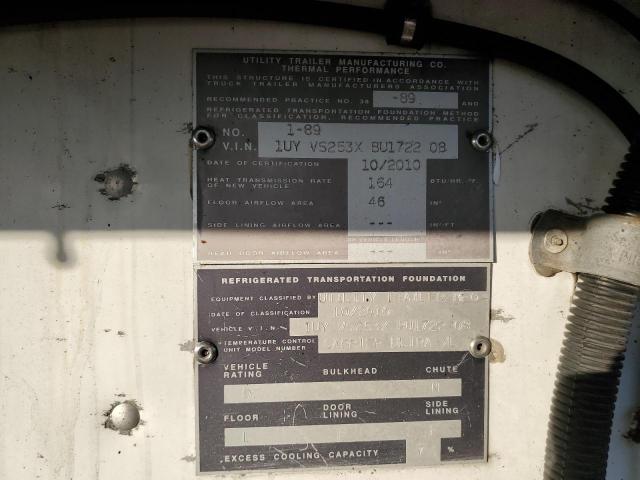1UYVS253XBU172208 - 2011 UTILITY TRAILER თეთრი ფოტო 10