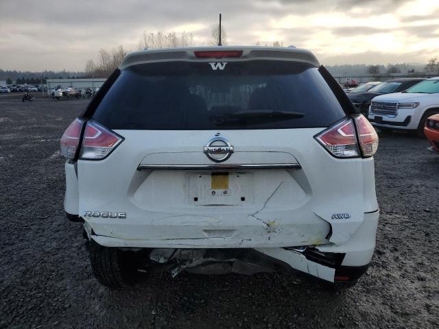 JN8AT2MVXGW136435 - 2016 NISSAN ROGUE S WHITE photo 6