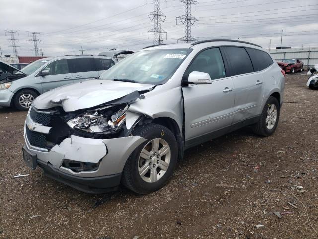 1GNKVGED7CJ218411 - 2012 CHEVROLET TRAVERSE LT SILVER photo 1