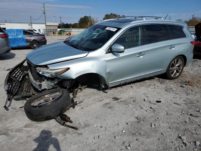 5N1AL0MN6DC336270 - 2013 INFINITI JX35 TURQUOISE photo 1