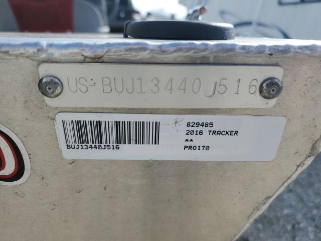 BUJ13440J516 - 2016 BOAT SUNTRACKER GRAY photo 10