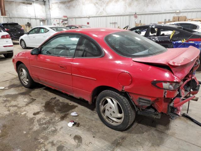 3FAFP11372R123565 - 2002 FORD ESCORT ZX2 RED photo 2