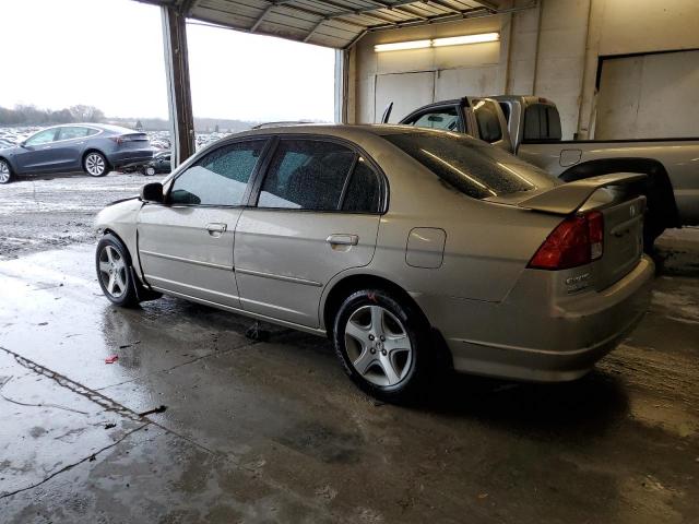 2HGES26704H530729 - 2004 HONDA CIVIC EX BEIGE photo 2