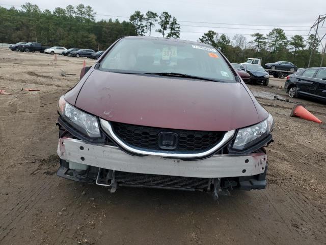 19XFB2F85FE010584 - 2015 HONDA CIVIC EX BURGUNDY photo 5