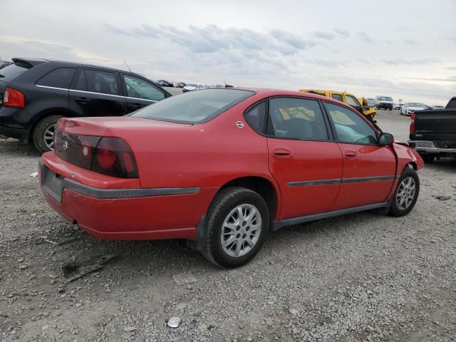 2G1WF52E459319809 - 2005 CHEVROLET IMPALA RED photo 3