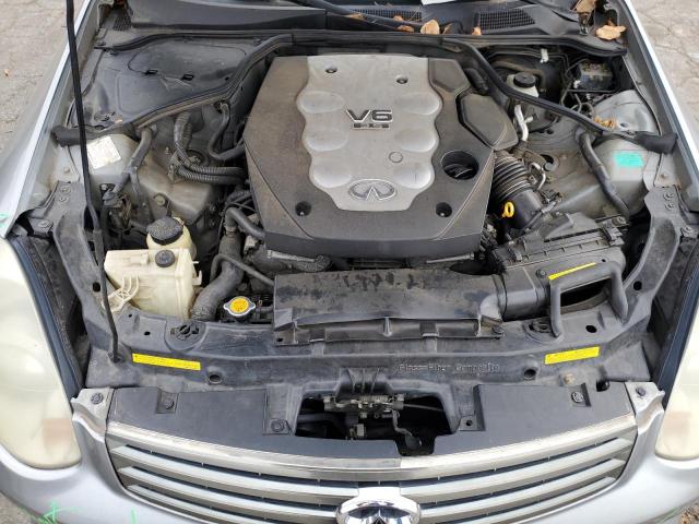 JNKCV51F85M308188 - 2005 INFINITI G35 SILVER photo 11