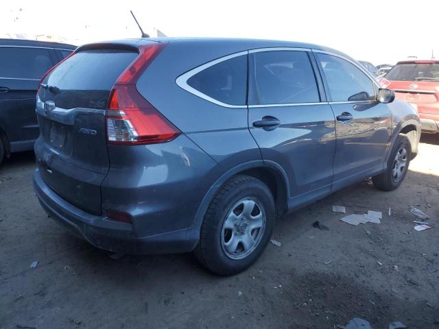 5J6RM4H39FL114226 - 2015 HONDA CR-V LX GRAY photo 3