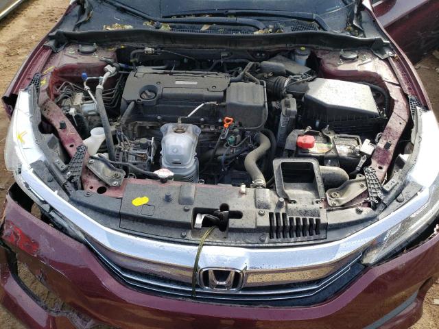 1HGCR2F38HA282847 - 2017 HONDA ACCORD LX BURGUNDY photo 11