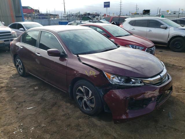 1HGCR2F38HA282847 - 2017 HONDA ACCORD LX BURGUNDY photo 4