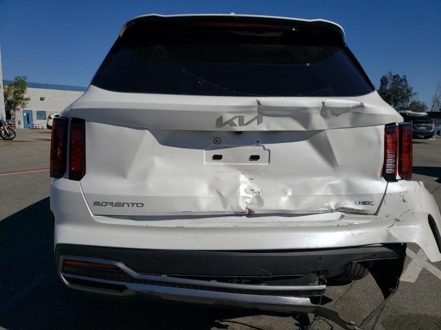 KNDRH4LG1P5142175 - 2023 KIA SORENTO EX WHITE photo 6