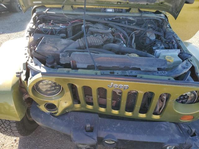 1J8FA541X7L164395 - 2007 JEEP WRANGLER SAHARA GREEN photo 11