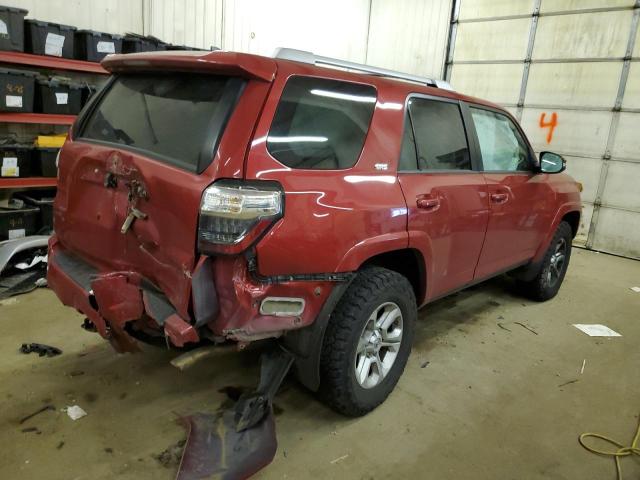 JTEBU5JR0G5333041 - 2016 TOYOTA 4RUNNER SR5/SR5 PREMIUM RED photo 3