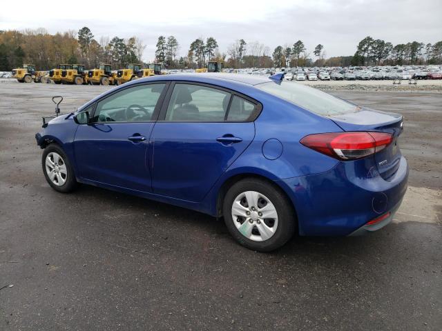 3KPFK4A71HE048407 - 2017 KIA FORTE LX BLUE photo 2