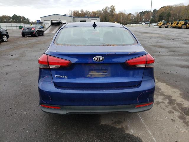 3KPFK4A71HE048407 - 2017 KIA FORTE LX BLUE photo 6