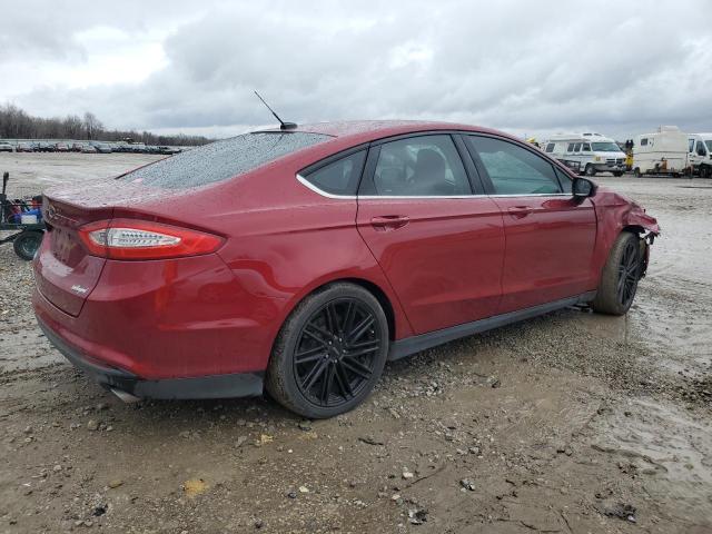 3FA6P0G72ER241242 - 2014 FORD FUSION S RED photo 3