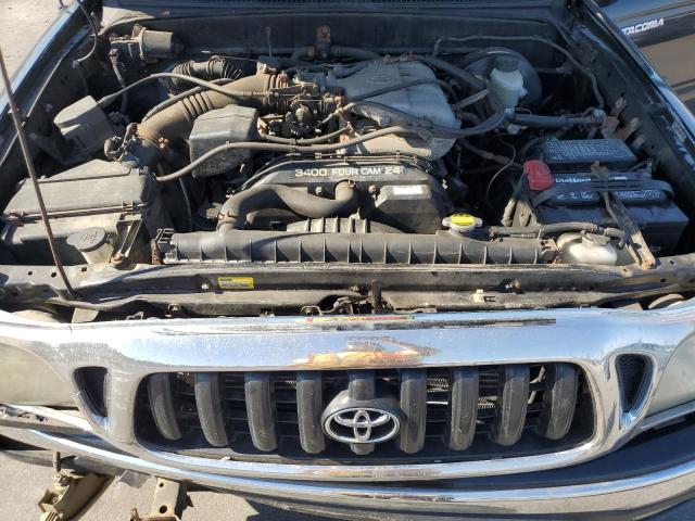 5TEHN72NX2Z002069 - 2002 TOYOTA TACOMA DOUBLE CAB BLACK photo 11