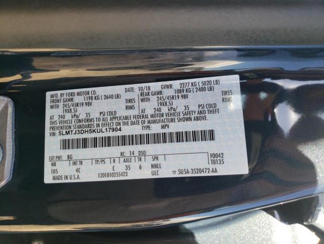 5LMTJ3DH5KUL17904 - 2019 LINCOLN MKC RESERVE ლურჯი ფოტო 13