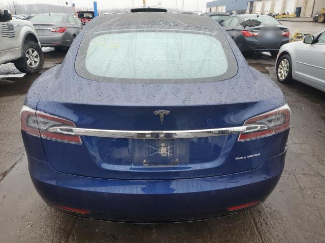 5YJSA1E24LF411199 - 2020 TESLA MODEL S BLUE photo 6