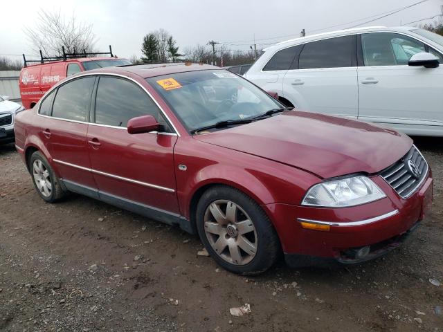 WVWRH63B81P298337 - 2001 VOLKSWAGEN PASSAT GLX BURGUNDY photo 4