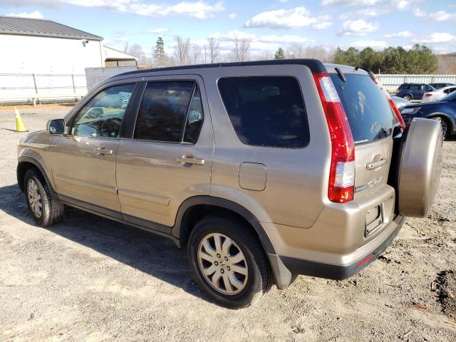 SHSRD78916U431540 - 2006 HONDA CR-V SE TAN photo 2