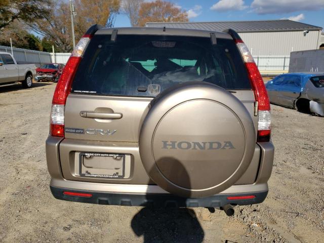 SHSRD78916U431540 - 2006 HONDA CR-V SE TAN photo 6