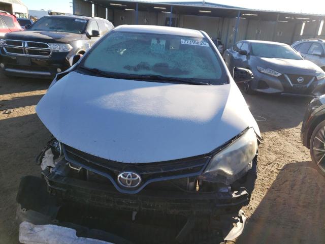 2T1BURHE7FC367560 - 2015 TOYOTA COROLLA L SILVER photo 5