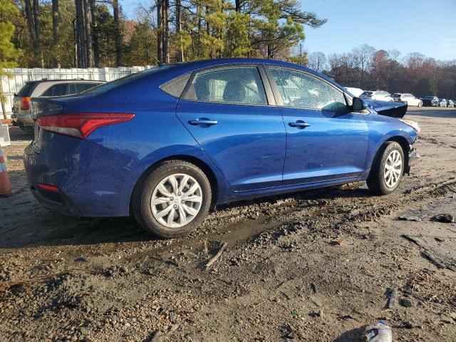 3KPC24A60ME130813 - 2021 HYUNDAI ACCENT SE BLUE photo 3