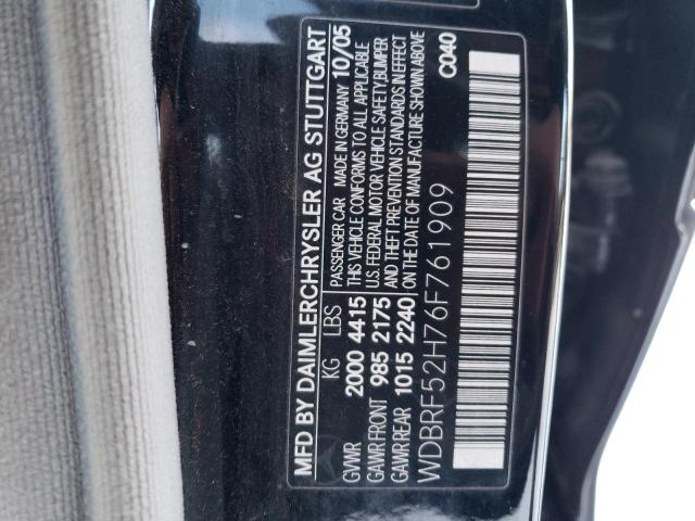 WDBRF52H76F761909 - 2006 MERCEDES-BENZ C230 230 BLACK photo 13