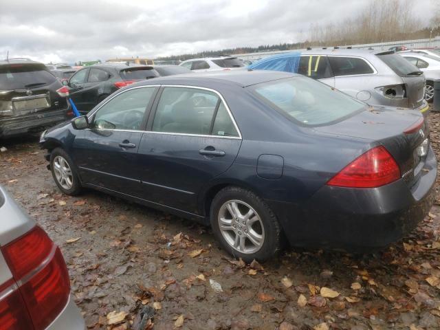 1HGCM56767A094216 - 2007 HONDA ACCORD EX BLUE photo 2