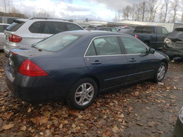 1HGCM56767A094216 - 2007 HONDA ACCORD EX BLUE photo 3