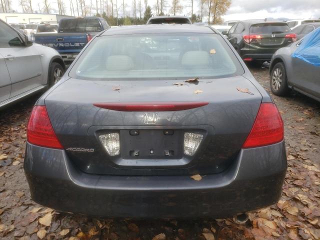 1HGCM56767A094216 - 2007 HONDA ACCORD EX BLUE photo 6