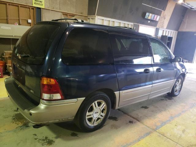 2FMZA53443BA39480 - 2003 FORD WINDSTAR SEL BLUE photo 3