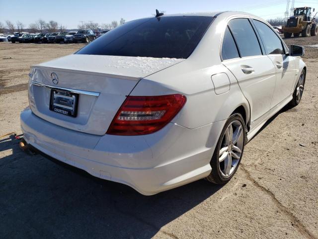 WDDGF4HB9CR211911 - 2012 MERCEDES-BENZ C 250 WHITE photo 3