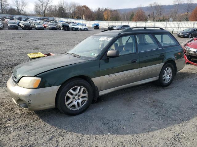 4S3BH665X17656979 - 2001 SUBARU LEGACY OUTBACK GREEN photo 1