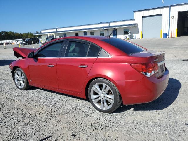 1G1PG5SB6D7151775 - 2013 CHEVROLET CRUZE LTZ RED photo 2