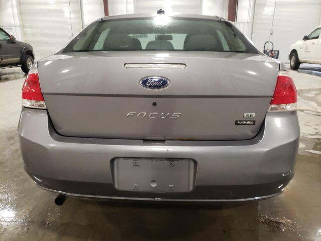 1FAHP35N19W111578 - 2009 FORD FOCUS SE GRAY photo 6