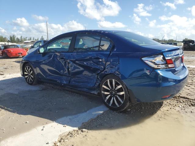 19XFB2F93EE036513 - 2014 HONDA CIVIC EXL ლურჯი ფოტო 2