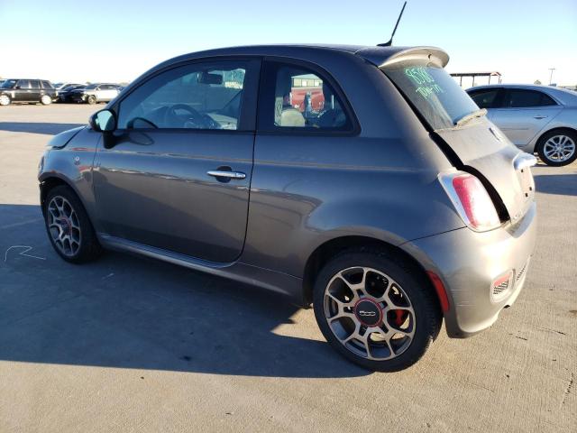 3C3CFFBR2DT649015 - 2013 FIAT 500 SPORT GRAY photo 2