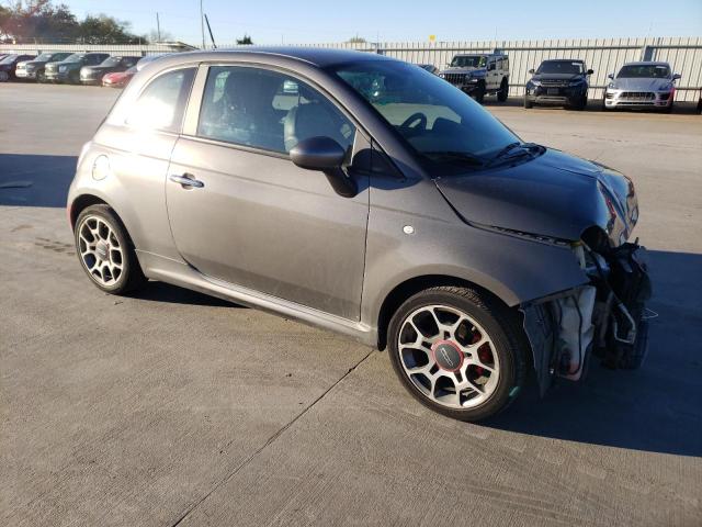 3C3CFFBR2DT649015 - 2013 FIAT 500 SPORT GRAY photo 4